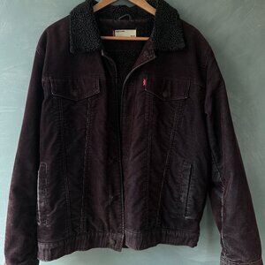 Levi's Sherpa Shearling Corduroy Trucker Jacket